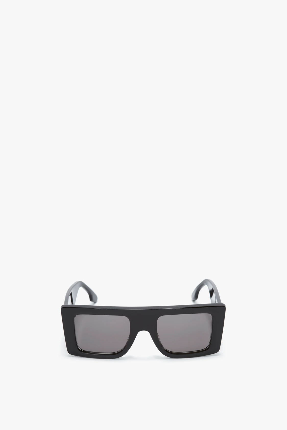 Rectangular Visor Gold-Framed Sunglasses