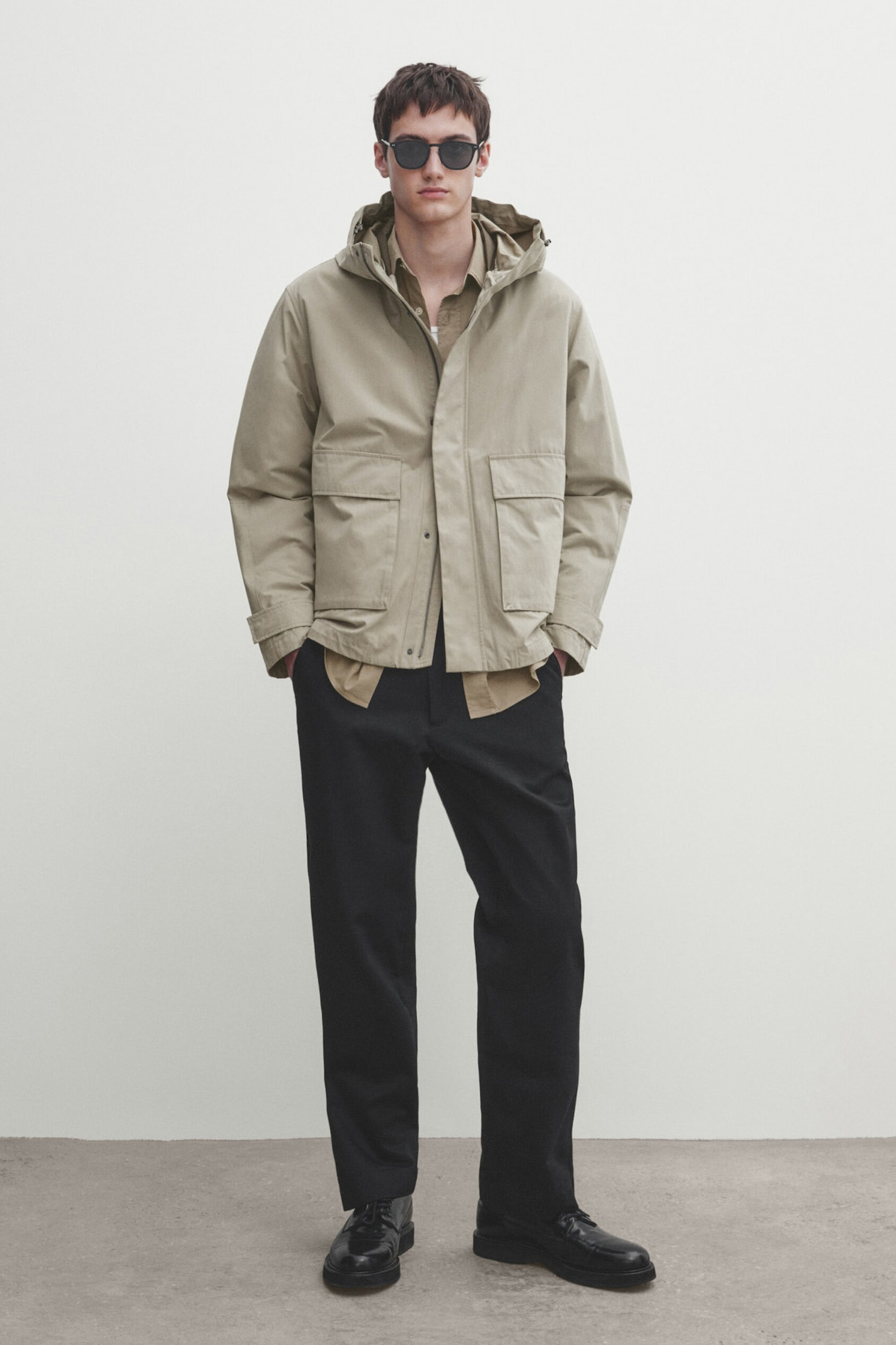 Parka with removable lining